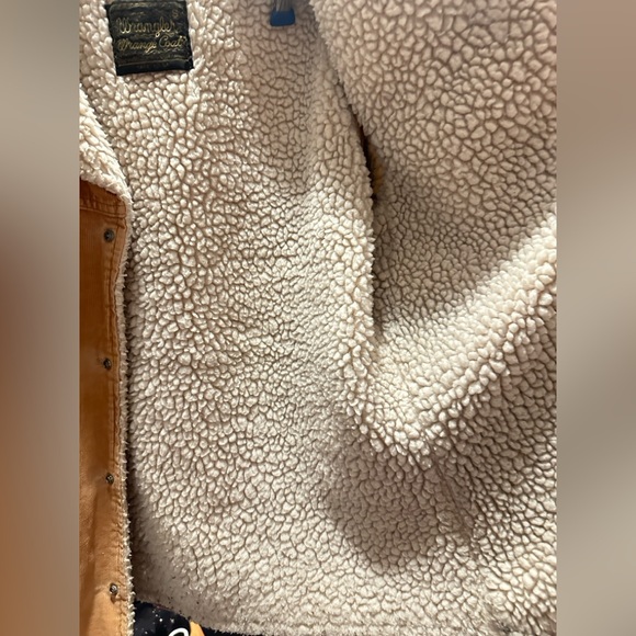 Vintage 1970s Wrangler Corduroy Sherpa Lined Jacket - Picture 3 of 11